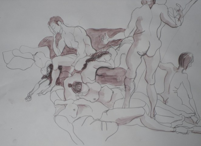 a portion of The Raft of the Medusa