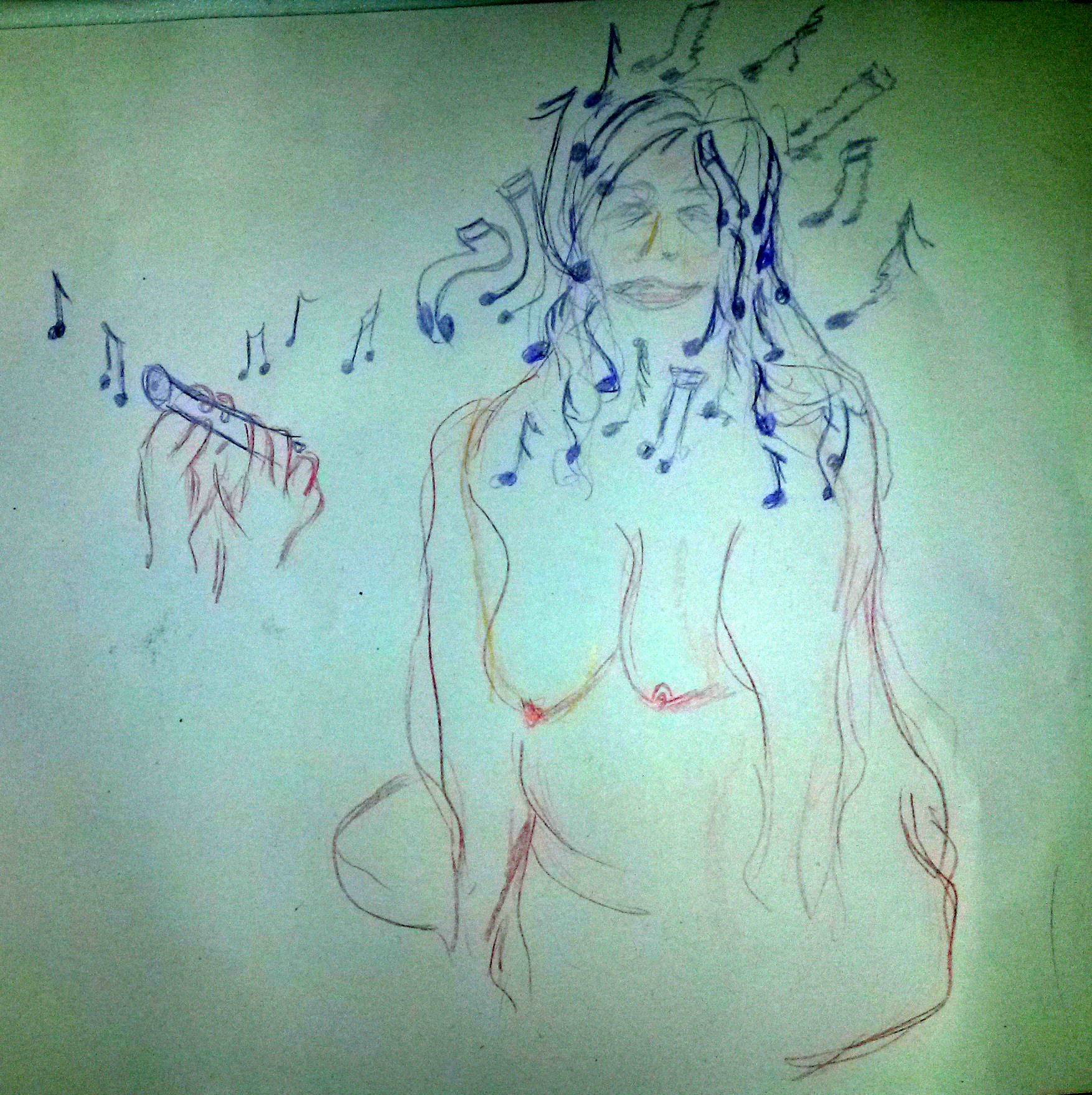 operatic notes on a page