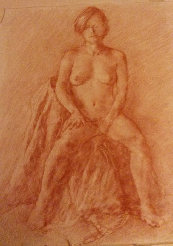 Pastel completed by Ted Jacobs who founded the school, in the first 2 weeks